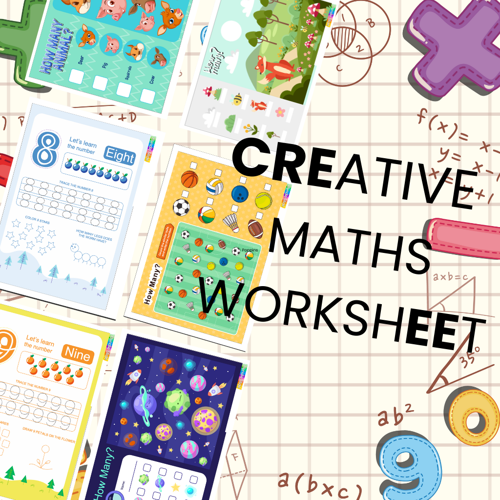 English And Maths Worksheet for kids